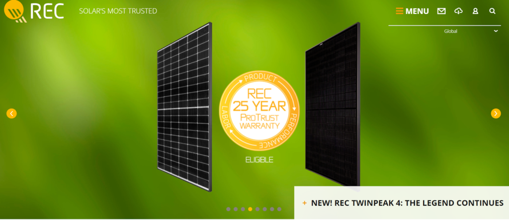 REC solar panels deliver strong power output in all conditions