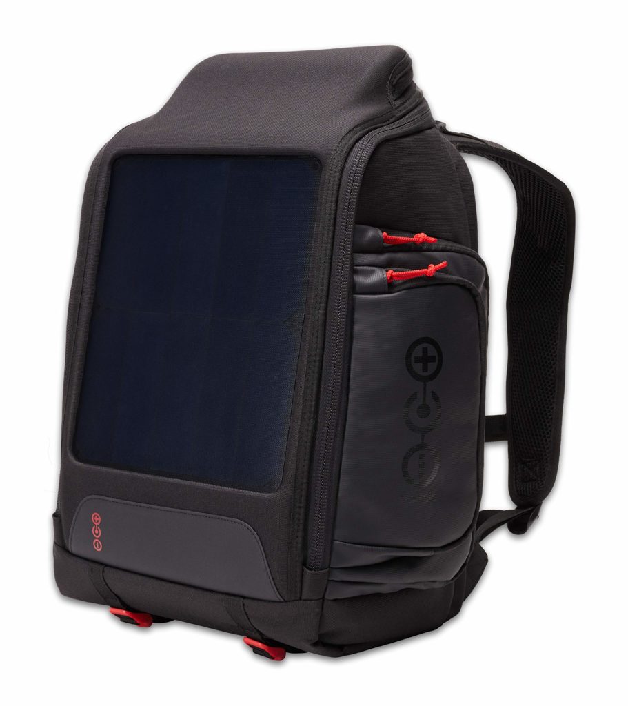 Solar-powered backpack for outdoor enthusiasts is a must