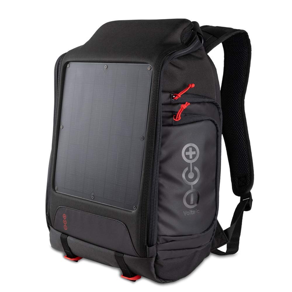 Solar panel integrated into a backpack design