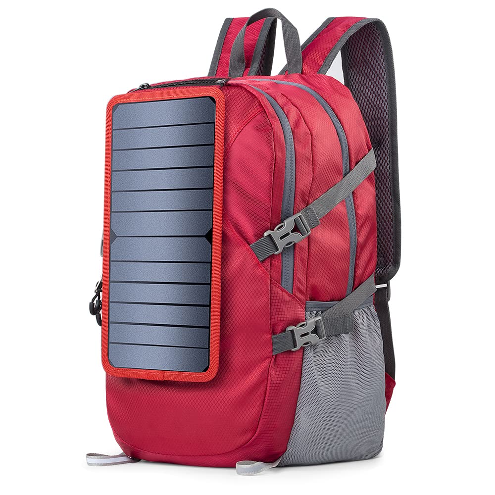 Backpack with built-in solar charger is an ingenious device